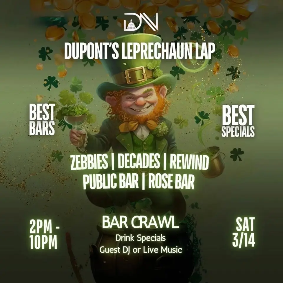DC St. Patrick’s Day Bar Crawl flyer
