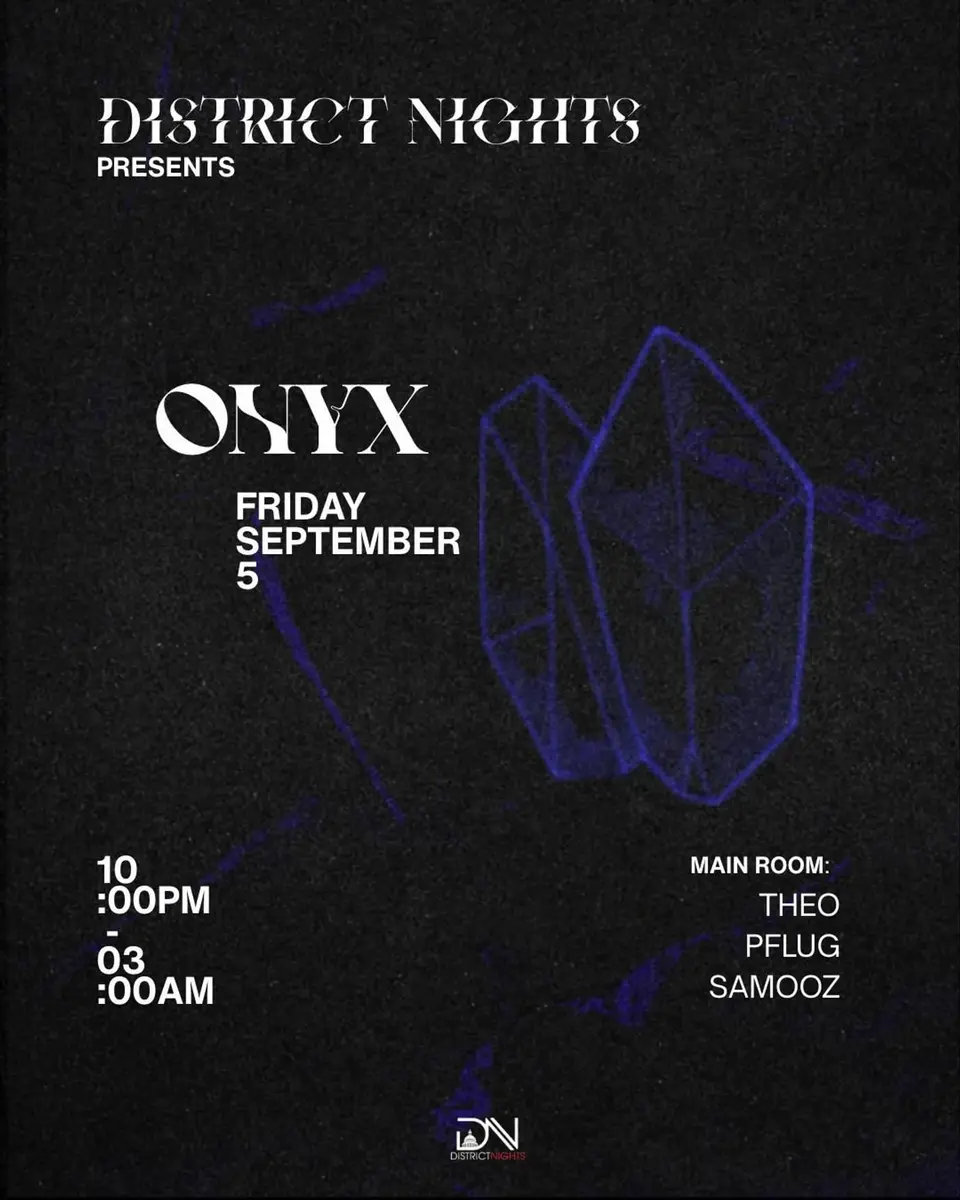 Onyx Friday 09.05 flyer