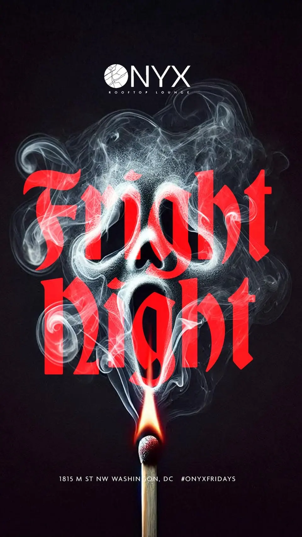 Onyx Fright Night flyer
