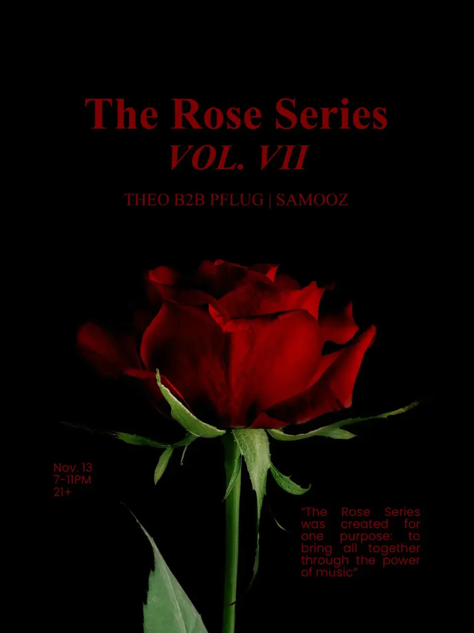 Rose Series flyer