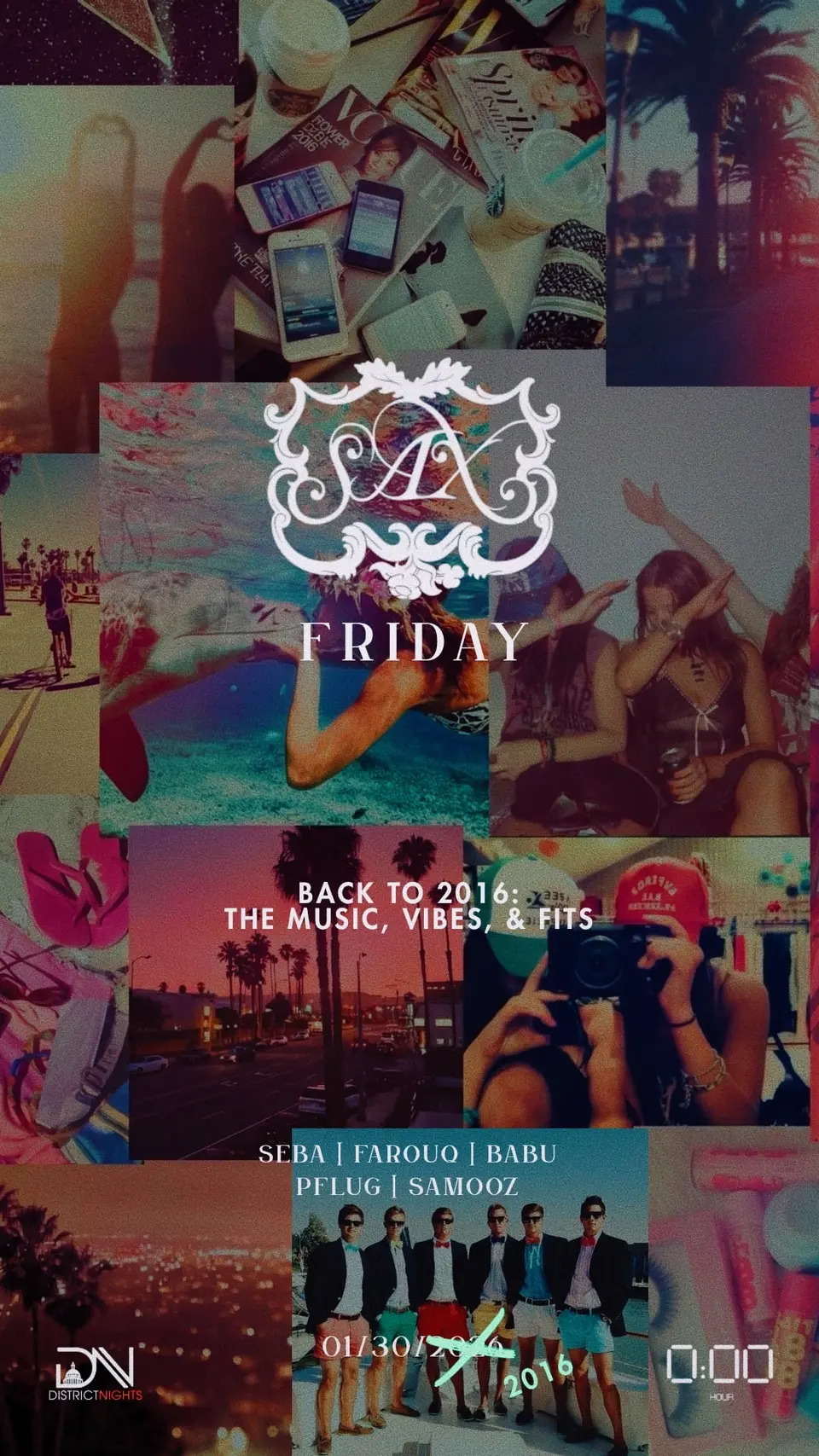 SAX Friday 01.30 flyer