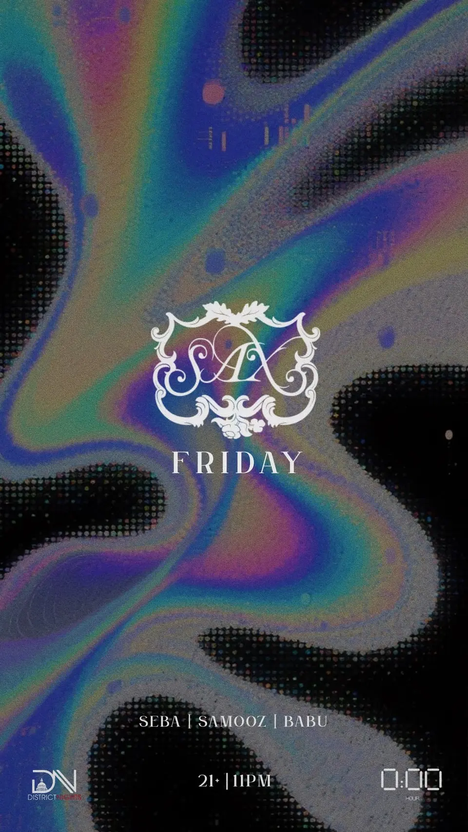 SAX Friday 02.06 flyer