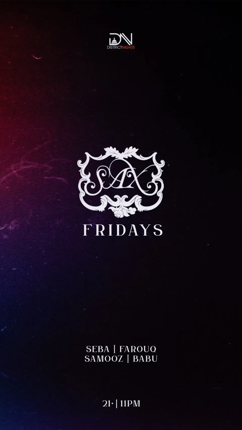 SAX Friday 02.20 flyer