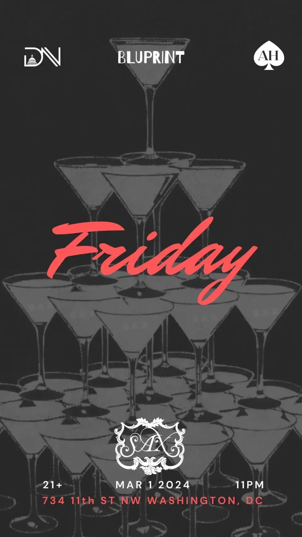 SAX Friday 03.01 flyer