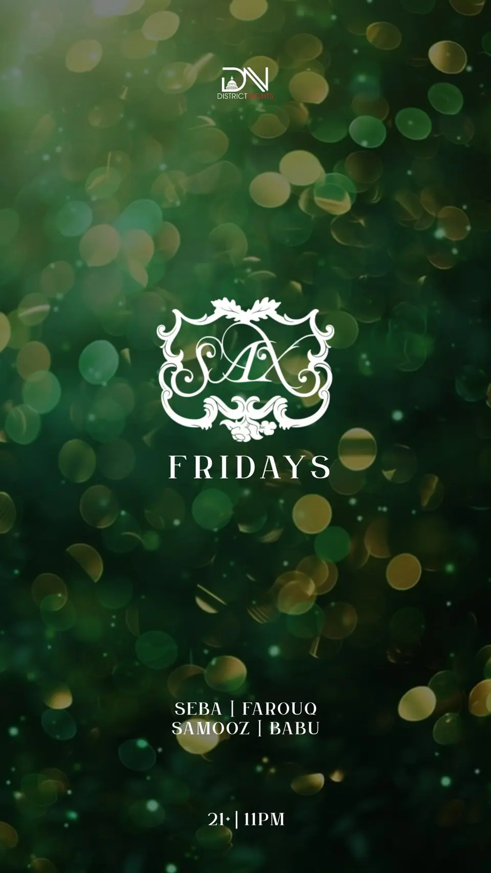 SAX Friday 03.20 flyer