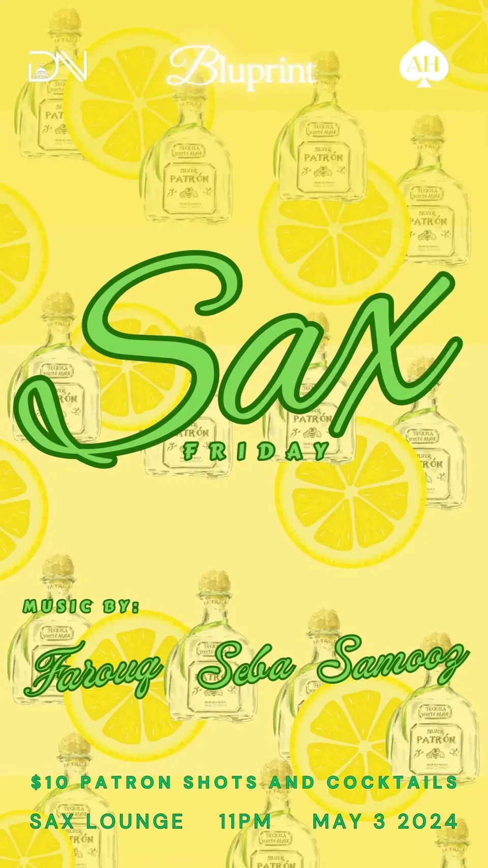 SAX Friday 05.03 flyer
