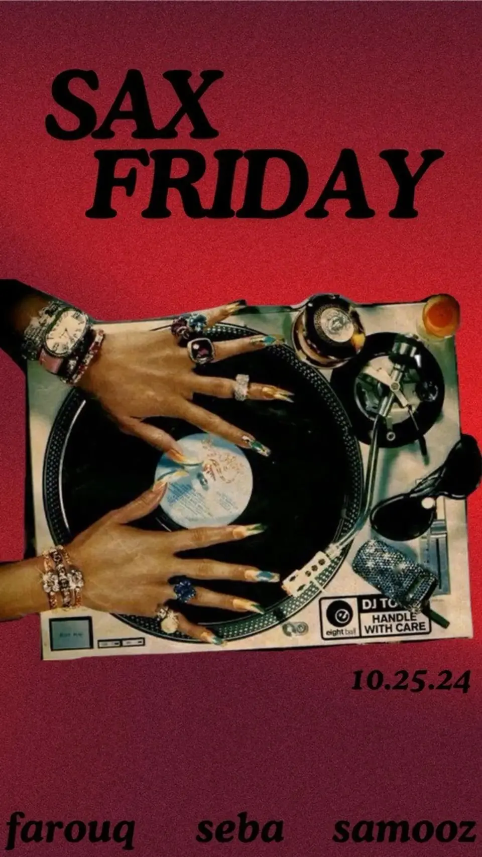 SAX Friday 10.25 flyer