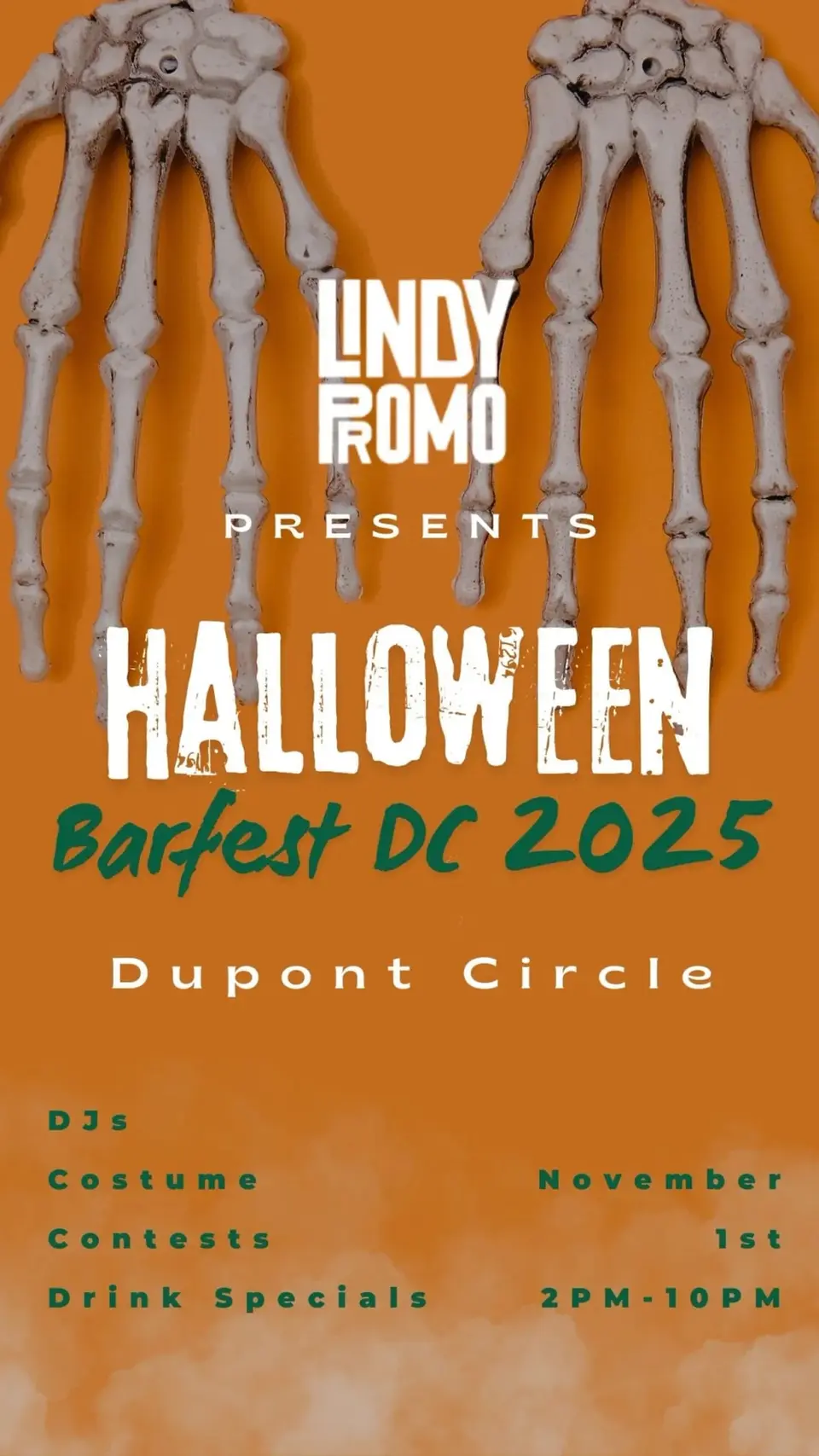 The Official Dupont Halloween Bar Crawl flyer