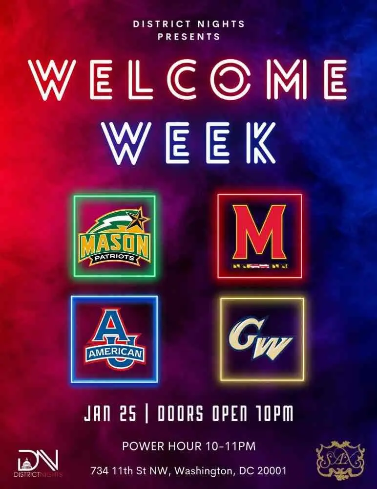 Welcome Week flyer